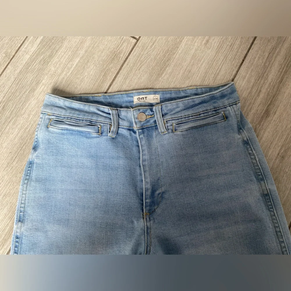 Oat New York Light Blue Wide Leg Jeans - Picture 5 of 14